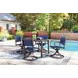 Point Bonita Gray 38" Square Outdoor Dining Room Set