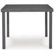 Point Bonita Gray 38" Square Outdoor Dining Room Set