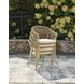Ocean Park Beige Performance Fabric Outdoor Arm Chair with Cushion Set of 4