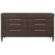Oakridge Medley Piano Brown 8 Drawer Dresser