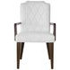 Oakridge Medley White Upholstered Dining Arm Chair