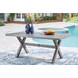 Dillon Beach Gray 71" Rectangular Outdoor Dining Room Set