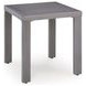 Dillon Beach Gray Square Outdoor End Table