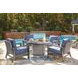 Dillon Beach Blue Performance Fabric Outdoor Rocker Lounge Chair
