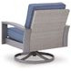 Dillon Beach Blue Performance Fabric Outdoor Swivel Lounge Chair
