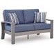Dillon Beach Blue Performance Fabric Outdoor Living Room Set