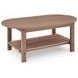 Cliffs Beach Driftwood Oval Outdoor Occasional Table Set