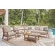 Cliffs Beach Gray Performance Fabric Outdoor Lounge Chair with Cushion Set of 2