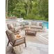 Cliffs Beach Gray Performance Fabric 54" Outdoor Loveseat with Cushion