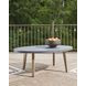 Francis Beach Natural and Gray Oval Outdoor Occasional Table Set
