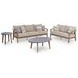 Francis Beach Gray Performance Fabric 89" Outdoor Sofa with Cushion