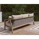 Francis Beach Gray Performance Fabric 89" Outdoor Sofa with Cushion