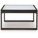 Beachloft Black and Gray Outdoor Square Cocktail Table