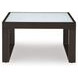 Beachloft Black and Gray Outdoor Square Cocktail Table