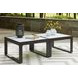 Beachloft Black and Gray Outdoor Square Cocktail Table