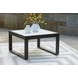 Beachloft Black and Gray Outdoor Square Cocktail Table
