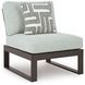Beachloft Gray Performance Fabric 7 Piece Modular Outdoor Sectional with Pillows