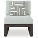 Beachloft Gray Performance Fabric 7 Piece Modular Outdoor Sectional with Pillows