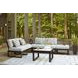 Beachloft Gray Performance Fabric Upholstered Outdoor Square Ottoman