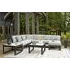 Beachloft Gray Performance Fabric 7 Piece Modular Outdoor Sectional with Pillows
