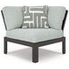 Beachloft Gray Performance Fabric 7 Piece Modular Outdoor Sectional with Pillows