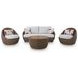 Cardiff Beach Beige Round Outdoor Coffee Table