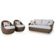 Cardiff Beach Beige Performance Fabric 3 Piece Outdoor Conversation Set