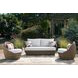 Cardiff Beach Beige Performance Fabric 3 Piece Outdoor Conversation Set