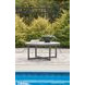 North Island Gray Round Outdoor Sintered Stone Top Coffee Table