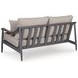 North Island Gray Performance Fabric 60" Outdoor Loveseat with Cushion