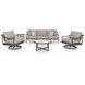 North Island Gray Performance Fabric 88" Outdoor Sofa with Cushion