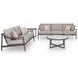 North Island Gray Performance Fabric 88" Outdoor Sofa with Cushion
