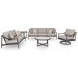 North Island Gray Performance Fabric 88" Outdoor Sofa with Cushion