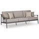 North Island Gray Performance Fabric 88" Outdoor Sofa with Cushion