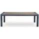 Mabry Shores Navy Blue and Driftwood 88" Rectangular Outdoor Dining Room Set