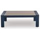 Mabry Shores Navy Blue and Driftwood Rectangular Outdoor Occasional Table Set