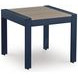 Mabry Shores Navy Blue and Driftwood Rectangular Outdoor Occasional Table Set