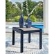 Mabry Shores Navy Blue and Driftwood Rectangular Outdoor End Table