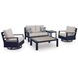 Mabry Shores Driftwood Performance Fabric 58" Outdoor Loveseat with Cushion
