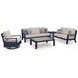 Mabry Shores Driftwood Performance Fabric 83" Outdoor Sofa with Cushion