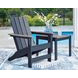 Mabry Shores Navy Blue and Driftwood Outdoor Adirondack Chair