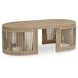 Moondance Beige Outdoor Rectangular Coffee Table