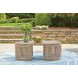 Moondance Beige Outdoor Rectangular Coffee Table