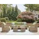 Moondance Beige and Green Performance Fabric Outdoor 76" Sofa