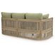 Moondance Beige and Green Performance Fabric Outdoor 76" Sofa
