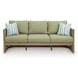 Moondance Beige and Green Performance Fabric Outdoor 76" Sofa
