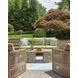 Moondance Beige and Green Performance Fabric Outdoor 76" Sofa