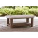 Angel Island Beige and Brown Rectangular Outdoor Occasional Table Set