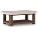 Angel Island Beige and Brown Rectangular Outdoor Occasional Table Set
