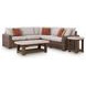 Angel Island Beige Performance Fabric Outdoor Modular Sectional